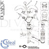 Ideal Standard Waterways CD Basin Mixer SSpt Tap Spare Parts